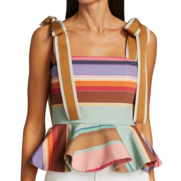 Zimmermann Lovestruck Peplum Top - Picture 1 of 8